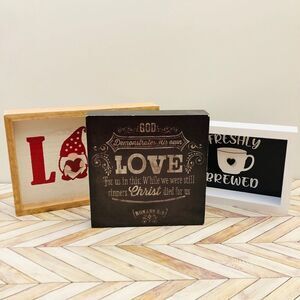 Home Decor Wall Art Bundle Coffee Bar Decor